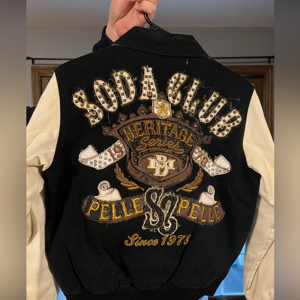 Vintage 90s Y2k Pelle Pelle Soda Club Jacket